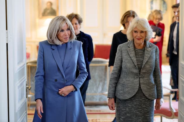 Madame Brigitte Macron et la Reine Camilla