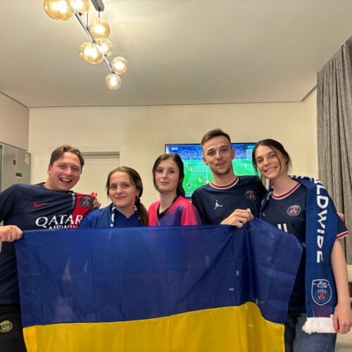 A Kiev_ les fans du PSG ont soutenu leur équipe