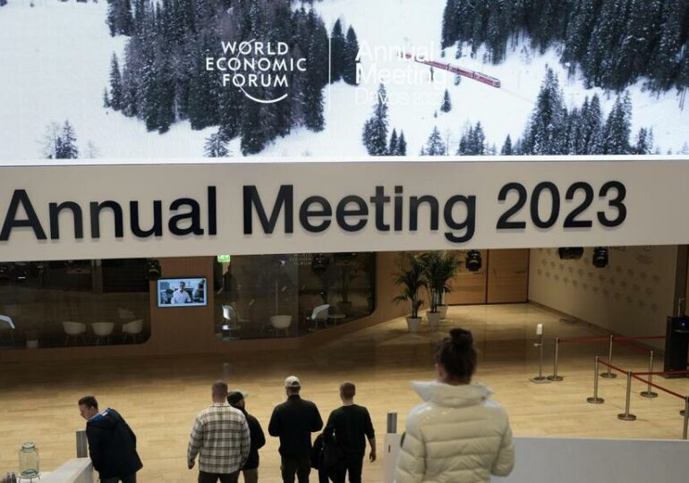 Ouverture du Forum économique mondial 2023 à Davos