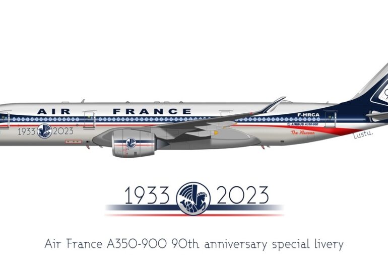 Air France, une belle dame de 90 ans 