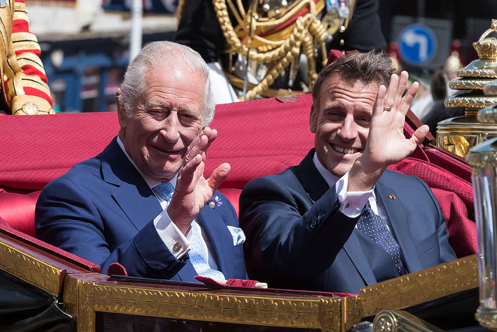 Charles III et Emmanuel Macron, le 8 juillet 2025. ©Getty Images/Wiktor Szymanowicz_Future Publishing