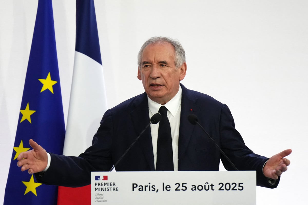 Conférence de presse de François Bayrou ©AFP