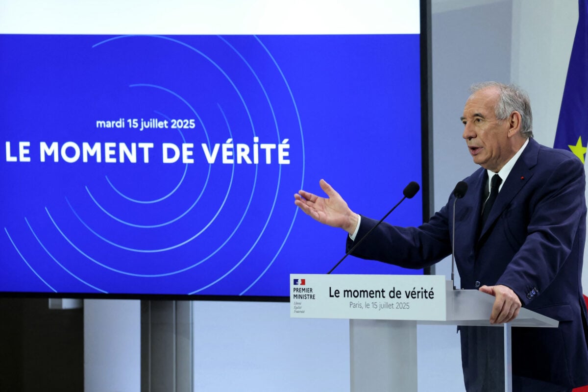 François Bayrou conférence de presse du 15 juillet 2025 sur le budget © AFP