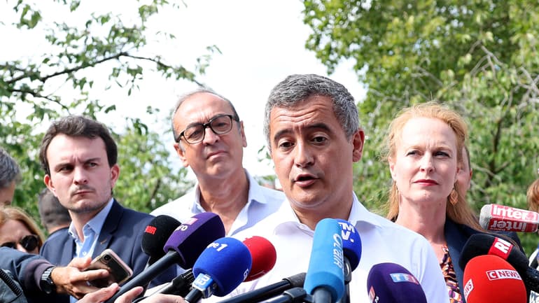 "On ne peut pas laisser Mme Le Pen aller irrémédiablement au pouvoir" - Gérald Darmanin, ministre de l'Intérieur, lors de sa réunion de rentrée politique à Tourcoing (son fief) ce dimanche 27 août 2023.