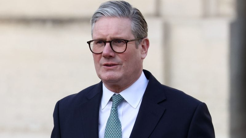 Le Premier ministre britannique, Keir Starmer, lors d'une réunion sur la situation en Ukraine et les questions de sécurité en Europe à l'Élysée le 17 février 2025 à Paris, France. ©Tom Nicholson/Getty Images