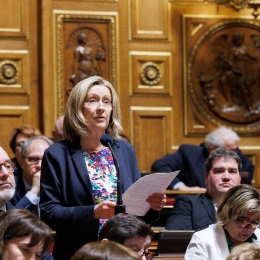 Hélène Conway-Mouret s'exprimant dans l'hémicycle du Sénat