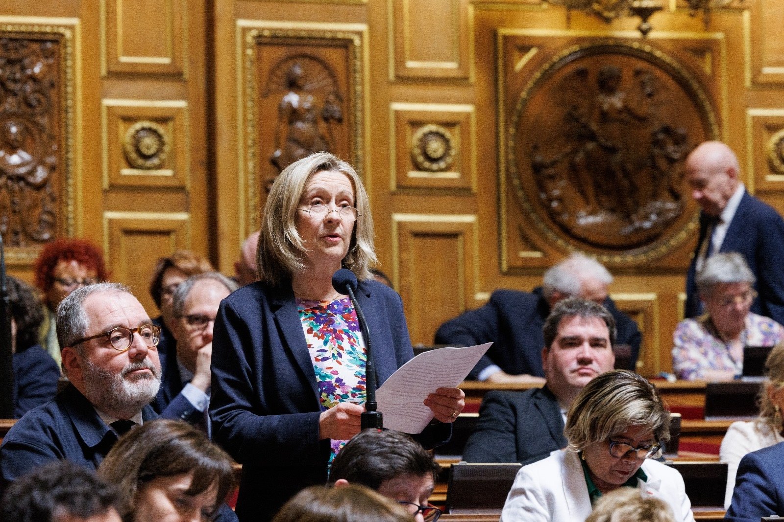 Hélène Conway-Mouret s'exprimant dans l'hémicycle du Sénat