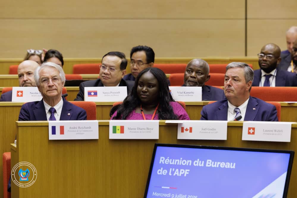 Réunion du bureau de l'AFP le 09 juillet 2025 ©AFP