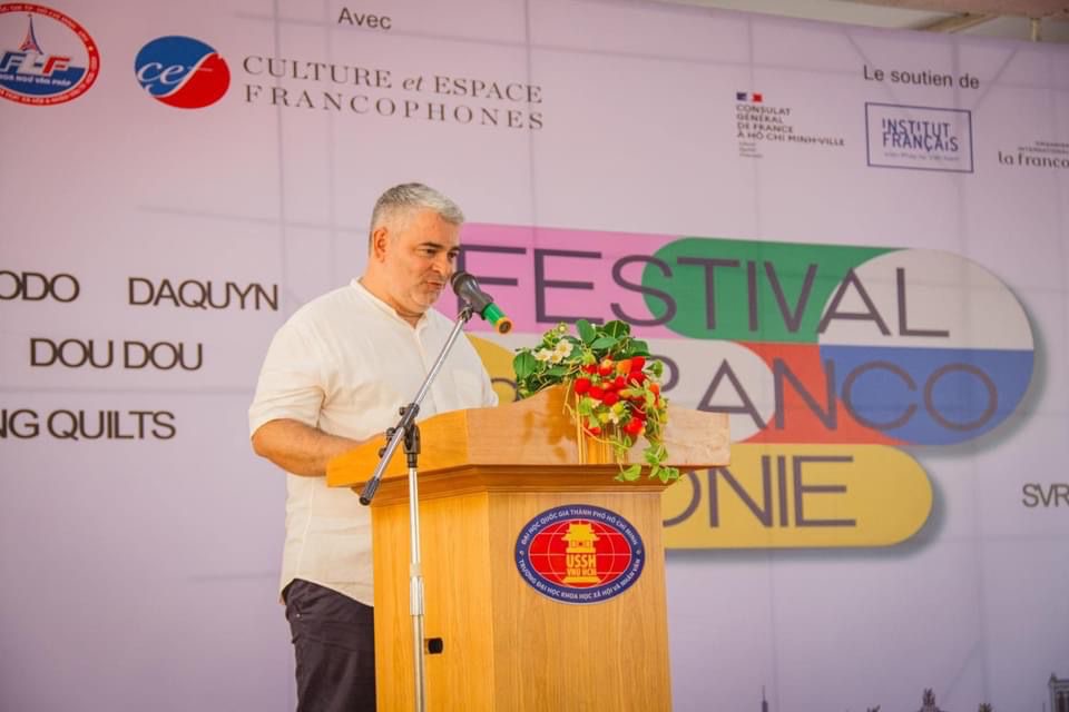 Jaime Peypoch à un événement sur la Francophonie à Hô Chi Minh