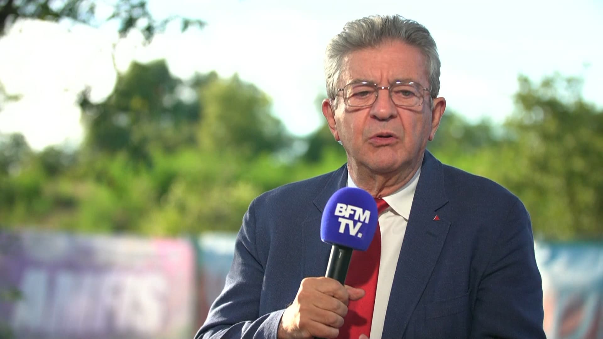 Jean-Luc Melenchon, leader de La France insoumise, sur BFMTV le 23/08/2025