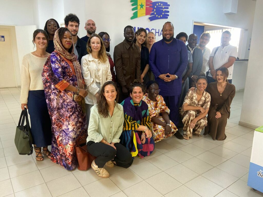 Jérémie Petit et les membres d'Eurocham Sénégal