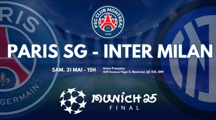 Finale PSG-Inter à Montréal