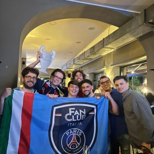 Les supporters du PSG à Milan ont fêté la victoire