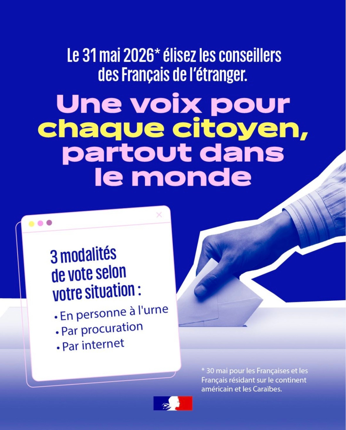 Une voix pour chaque citoyen, partout dans le monde