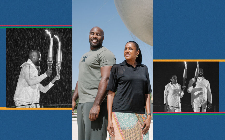 Marie-José Pérec et Teddy Riner ©Le Parisien