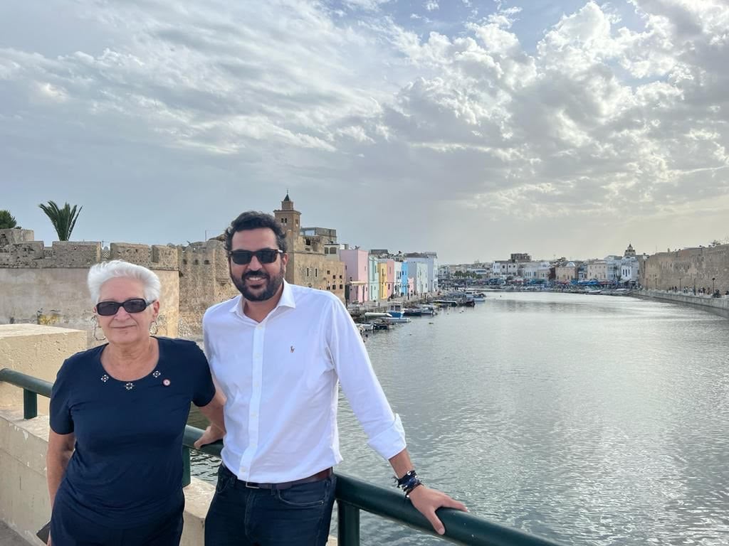 Martine Vautrin Djedidi avec le député Karim Ben Cheïkh