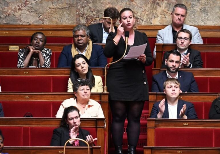 "Vous êtes un danger pour la démocratie. Nous n'allons pas continuer à examiner des amendements comme si de rien n'était", a dénoncé Mathilde Panot, la patronne des députés La France insoumise.