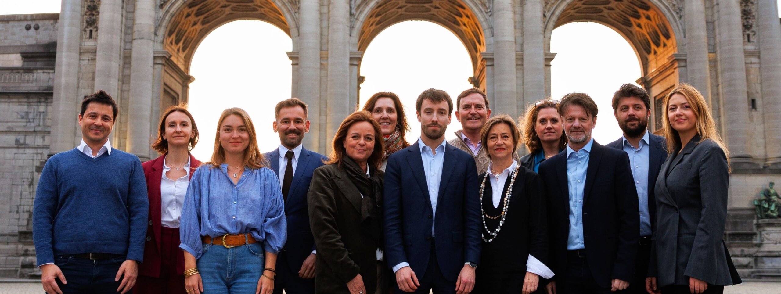 Maxime Lelièvre, tête de liste et ses colistiers pour "Plus forts ensemble ! Liste soutenue par Renaissance, Horizons "