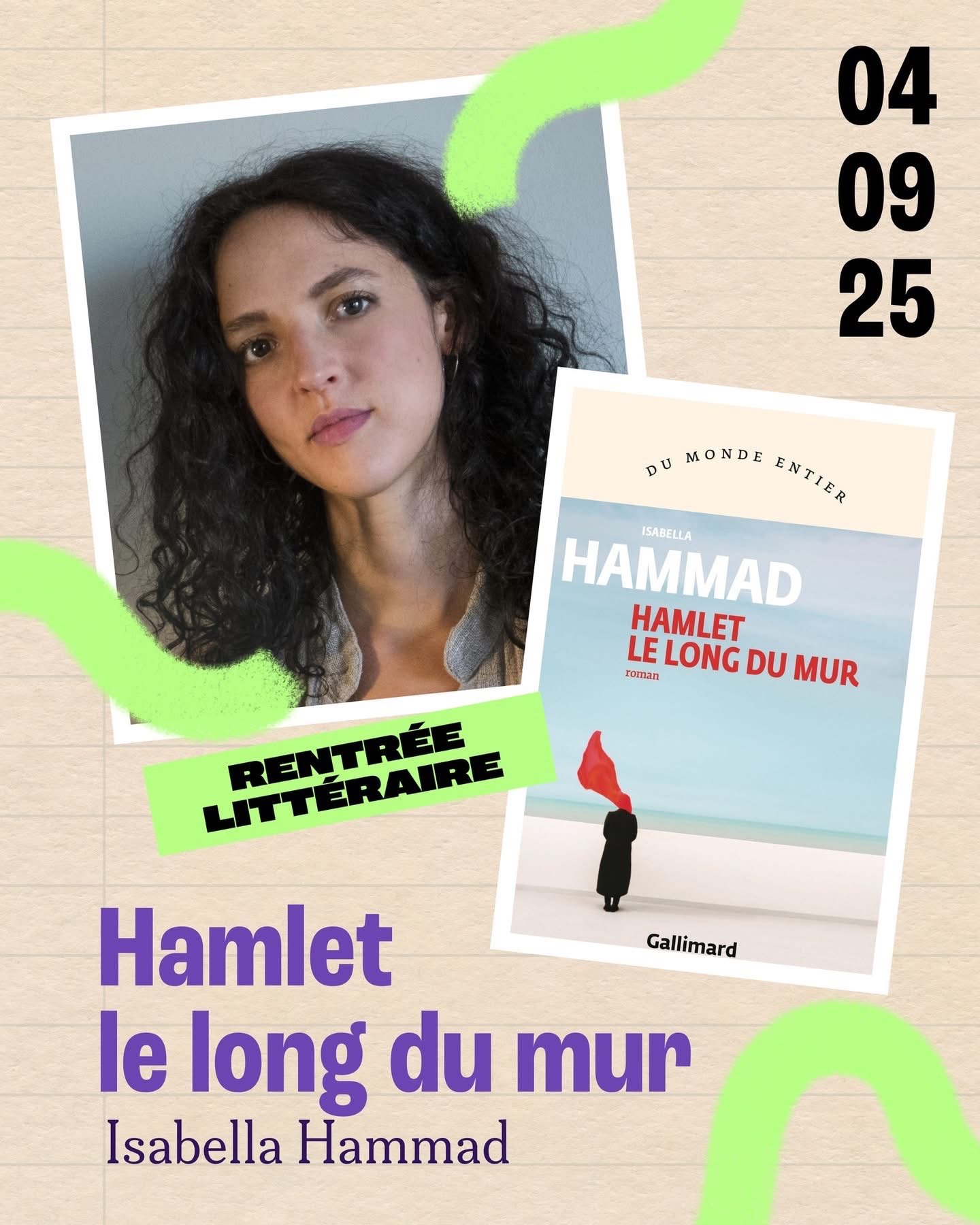 Isabella Hammad - Hamlet le long du mur (Gallimard)