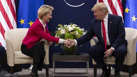 Ursula von der Leyen et Donald Trump 