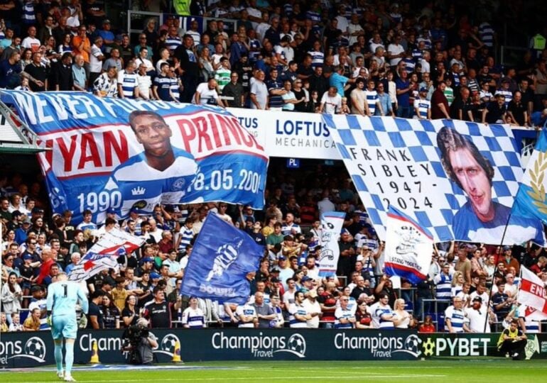 Paul Nardi devant les fans des Queens Park Rangers ®Queens Park Rangers Football Club