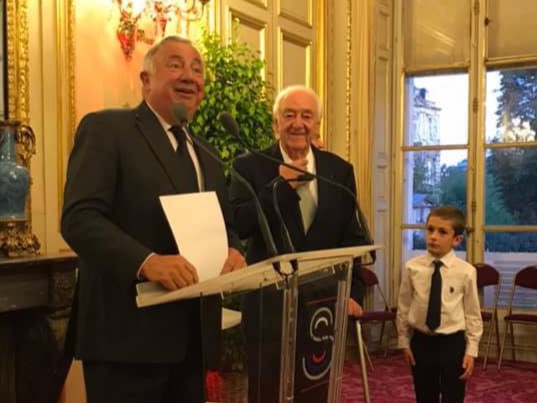 Robert Del Picchia avec Gérard Larcher président du sénat ©olivier Cadic