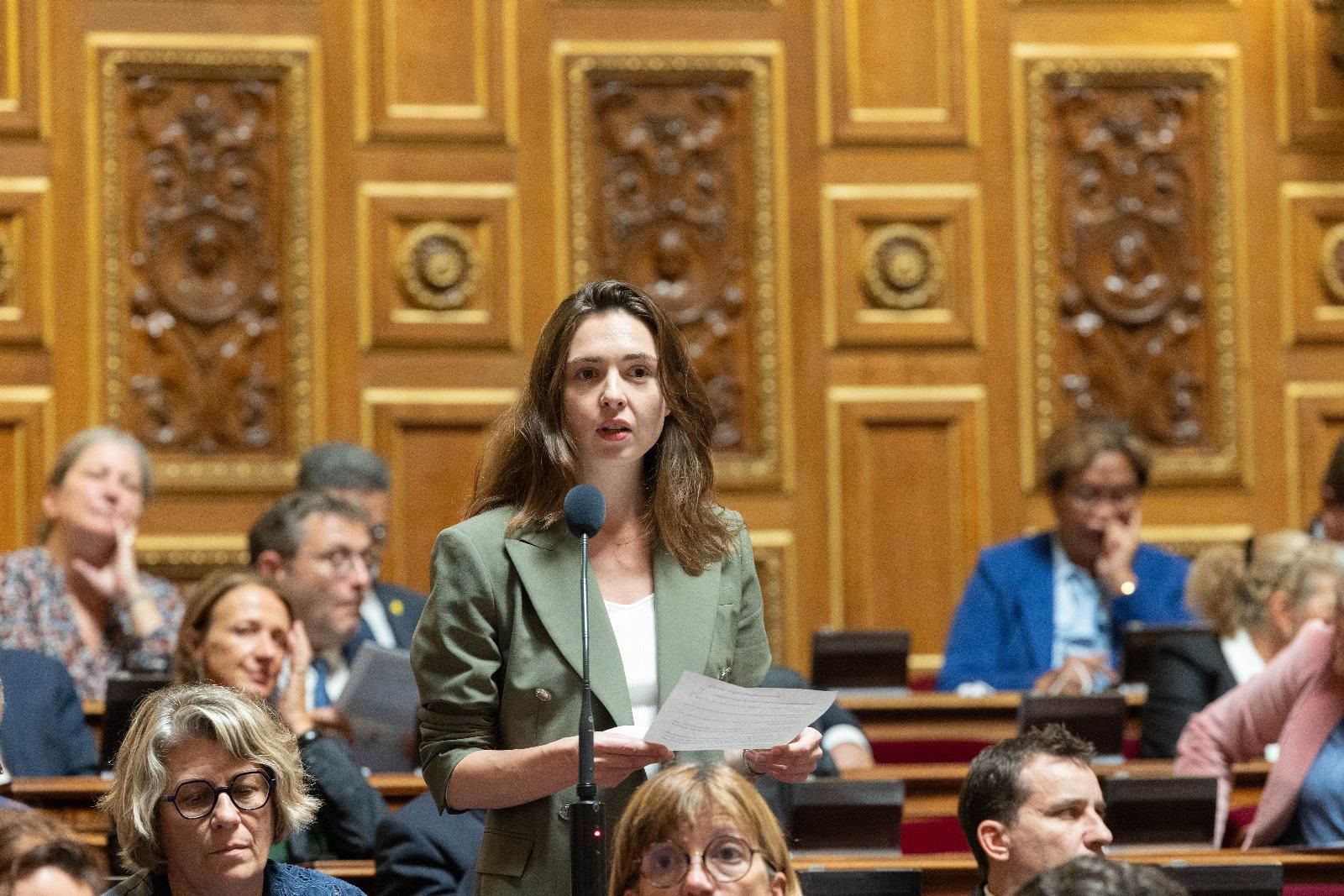 Sophie Briante Guillemont dans l’hémicycle du Sénat