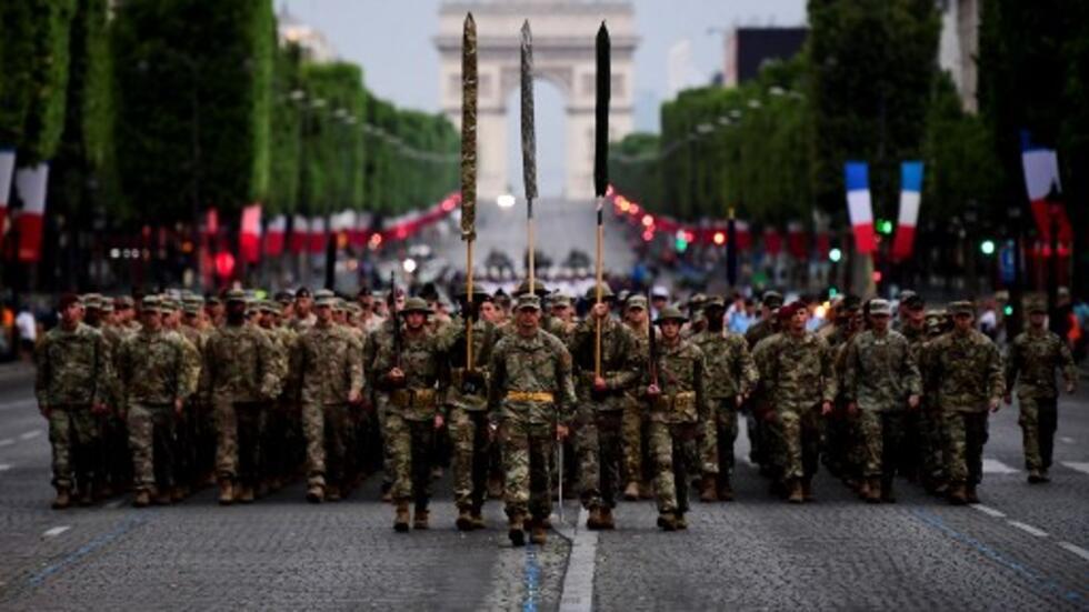 Us army au défilé du 14 juillet en france