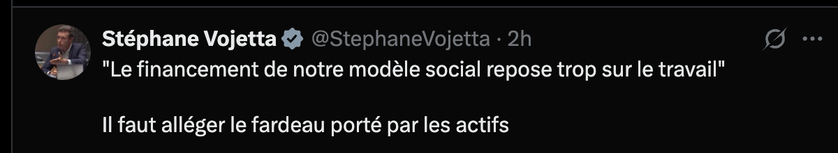 Tweet de Stéphane Vojetta