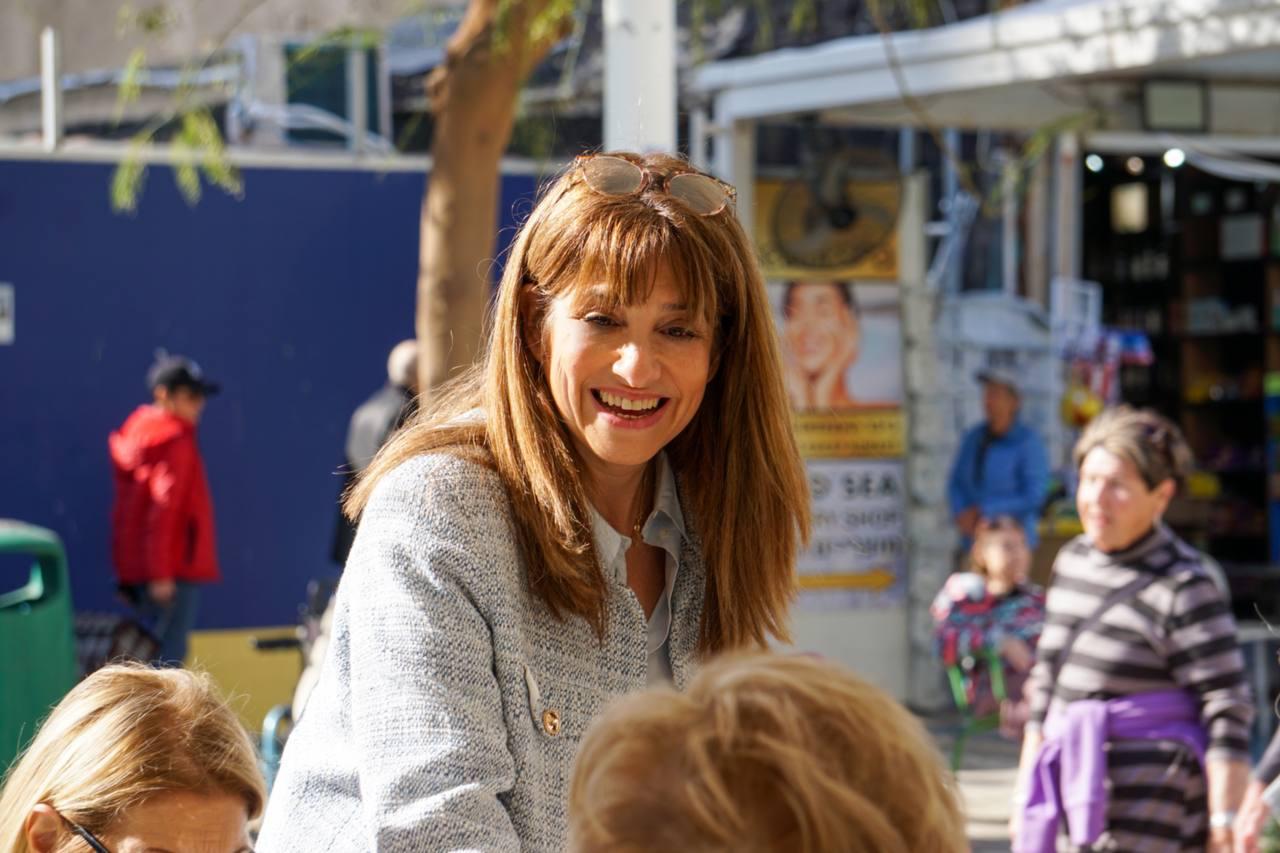 Caroline Yadan en Israël lors de la campagne législative de 2024 ©Caroline Yadan