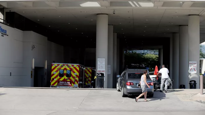 Entrée des urgences de l'hôpital Baylor à Dallas. © Brandon Wade / Reuters/REUTERS