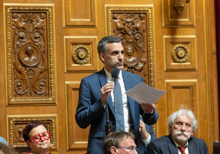 Yan Chantrel Sénateur des Français de l'étranger en séance plénière du Sénat