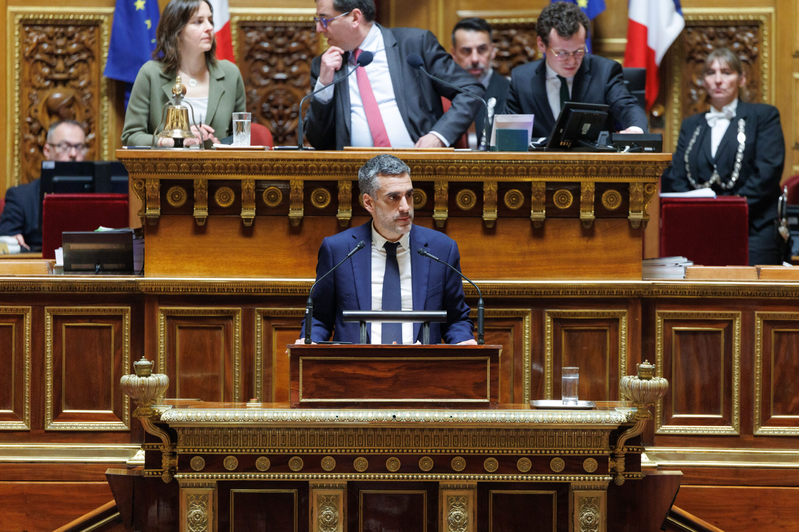 Yan Chantrel - s&eacute;nateur des Fran&ccedil;ais de l&rsquo;&eacute;tranger &agrave; la tribune du S&eacute;nat
