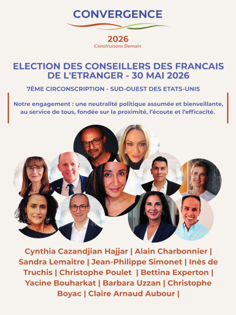 Affiche de la liste &laquo; Convergence 2026 &raquo; - circonscription Los Angeles