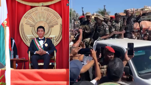 Andry Rajoelina et Michael Randrianirina