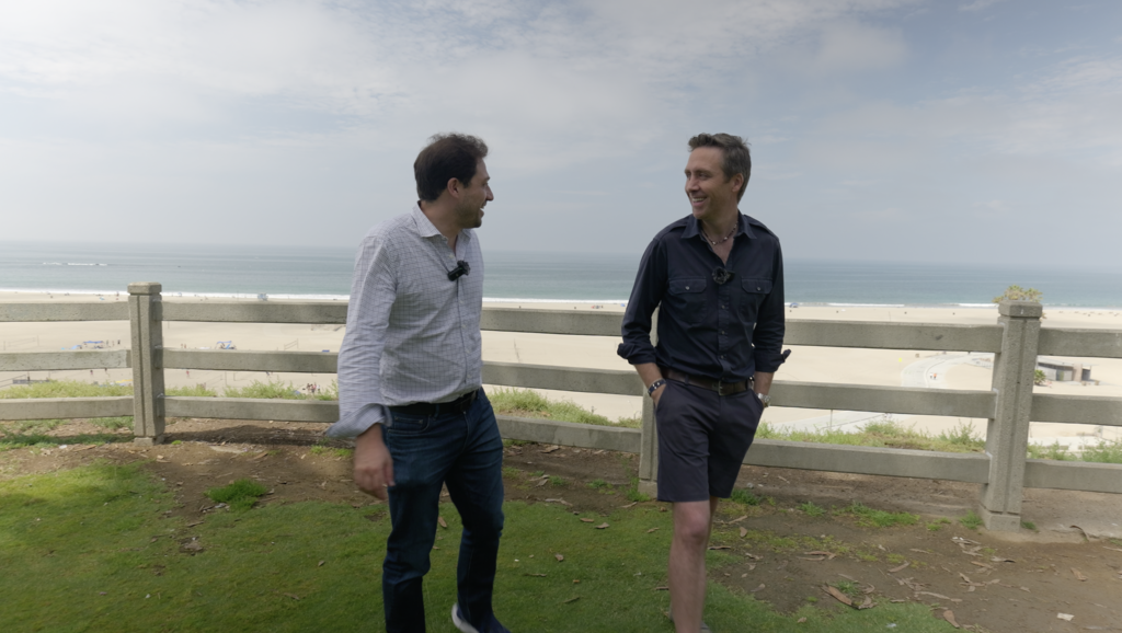 Avec Philippe Cousteau à Santa Monica.