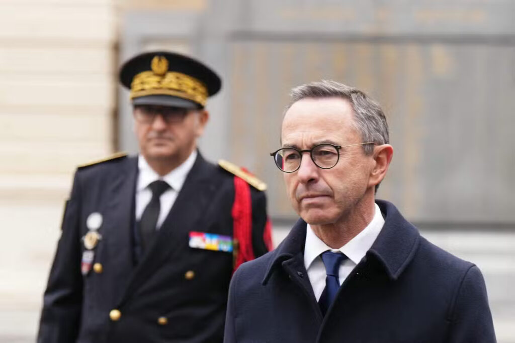 Le ministre de l’intérieur démissionnaire, Bruno Retailleau, à Paris, le 3 octobre 2025.