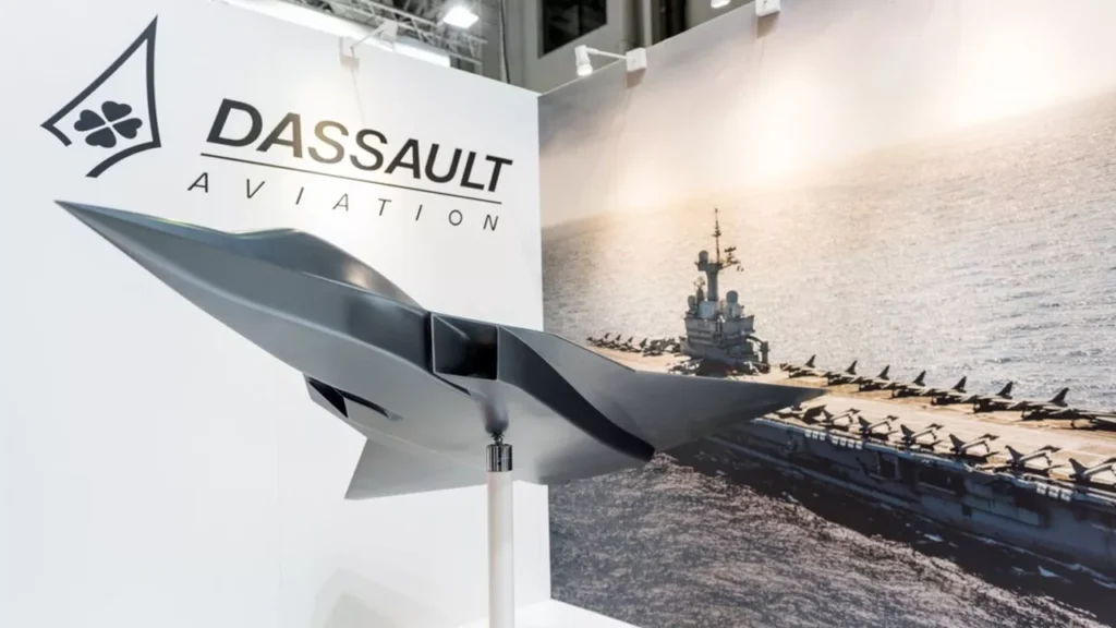 Dassault propose d&eacute;j&agrave; une maquette de ce que pourrait &ecirc;tre le futur avion de combat franco-allemand. Au Bourget 2025, la France a fait pression sur son partenaire allemand pour avancer rapidement