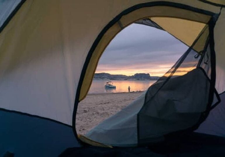 le camping sauvage est interdit à la plage