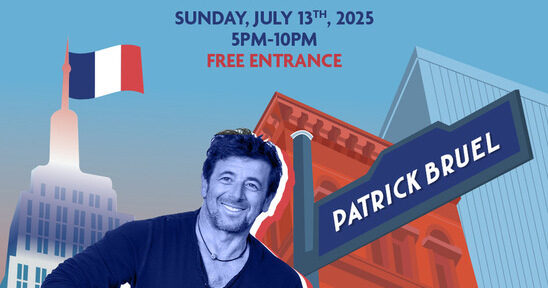 Patrick Bruel en concert gratuit à NYC le 13 juillet 2025