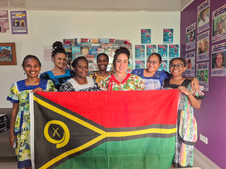 Equipe de Sista lors de la f&ecirc;te de l'Independance du Vanuatu le 30 juillet 2025