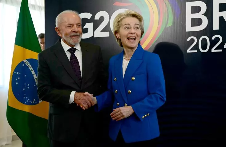 Lula, Président du Brésil & Ursula Von Der Leyen, Présidente de la Commission Européenne 