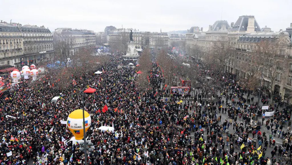 Manifestation en France contre la réforme des retraites - jeudi 19 janvier 2022 - ©AFP