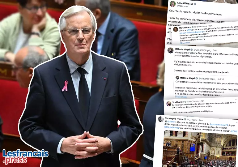 Discours de Michel Barnier : les réactions de vos élus