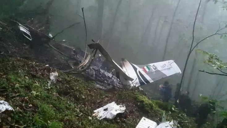 Le président iranien Ebrahim Raïsi avait été retrouvé mort en mai 2024 après le crash de son hélicoptère. © Iranian state TV (IRIB)