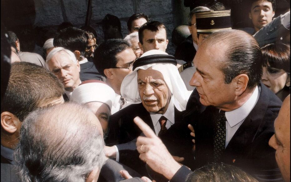 Le 22 octobre 1996, Jacques Chirac s’en prend aux services de sécurité israéliens lors de sa visite mouvementée dans la vieille ville de Jérusalem.