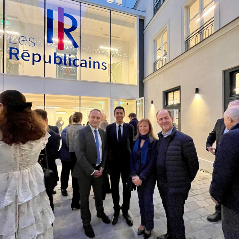 Jean-Philippe Keil, &eacute;lus LR Suisse avec Othman Nasrou, Paris