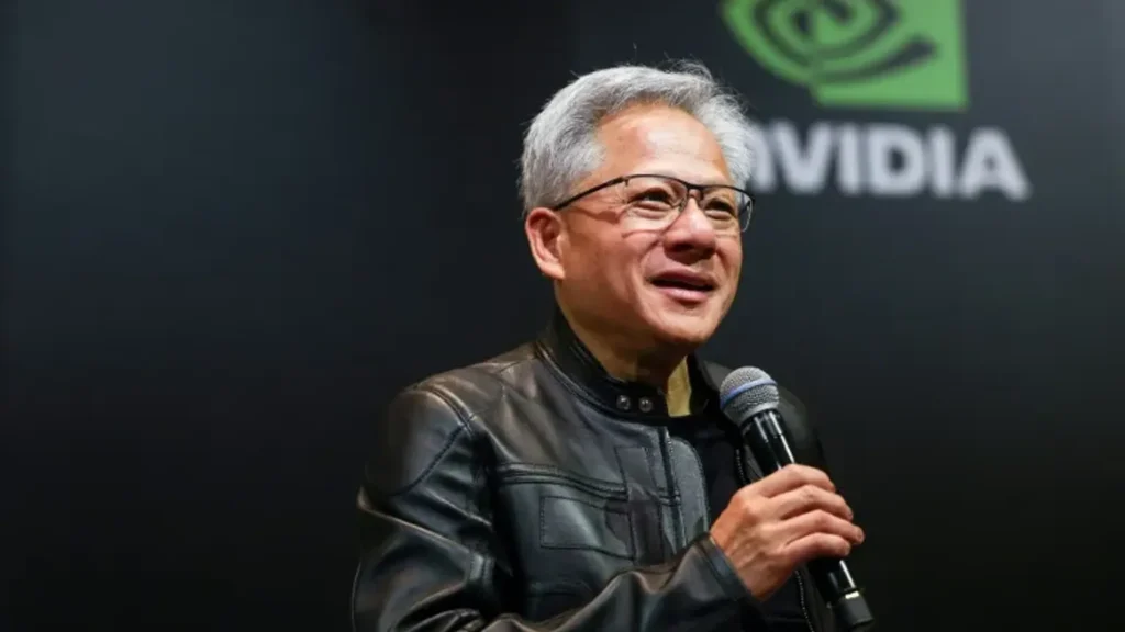 Le patron de Nvidia Jensen Huang, le 21 mai 2025 à Taipei - I-Hwa Cheng