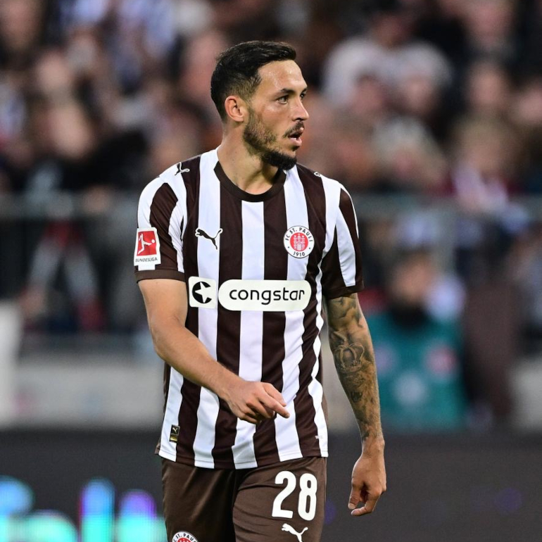Mathias Pereira Lage attaquant du FC St Pauli (Bundesliga)