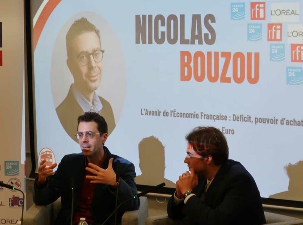 Nicolas Bouzou : économiste, Fondateur cabinet de conseil Asterès lors d'une conférence pour French Symposium